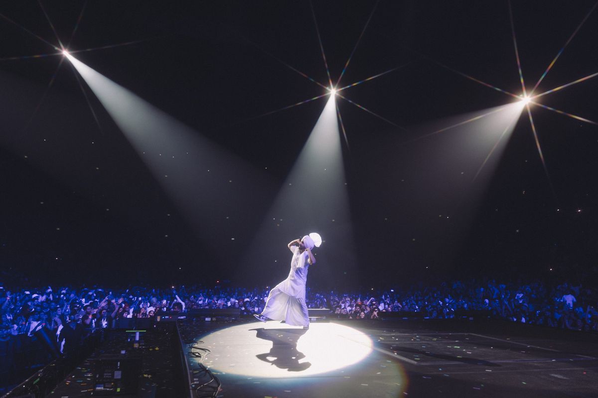 Diljit Dosanjh at an earlier tour stop